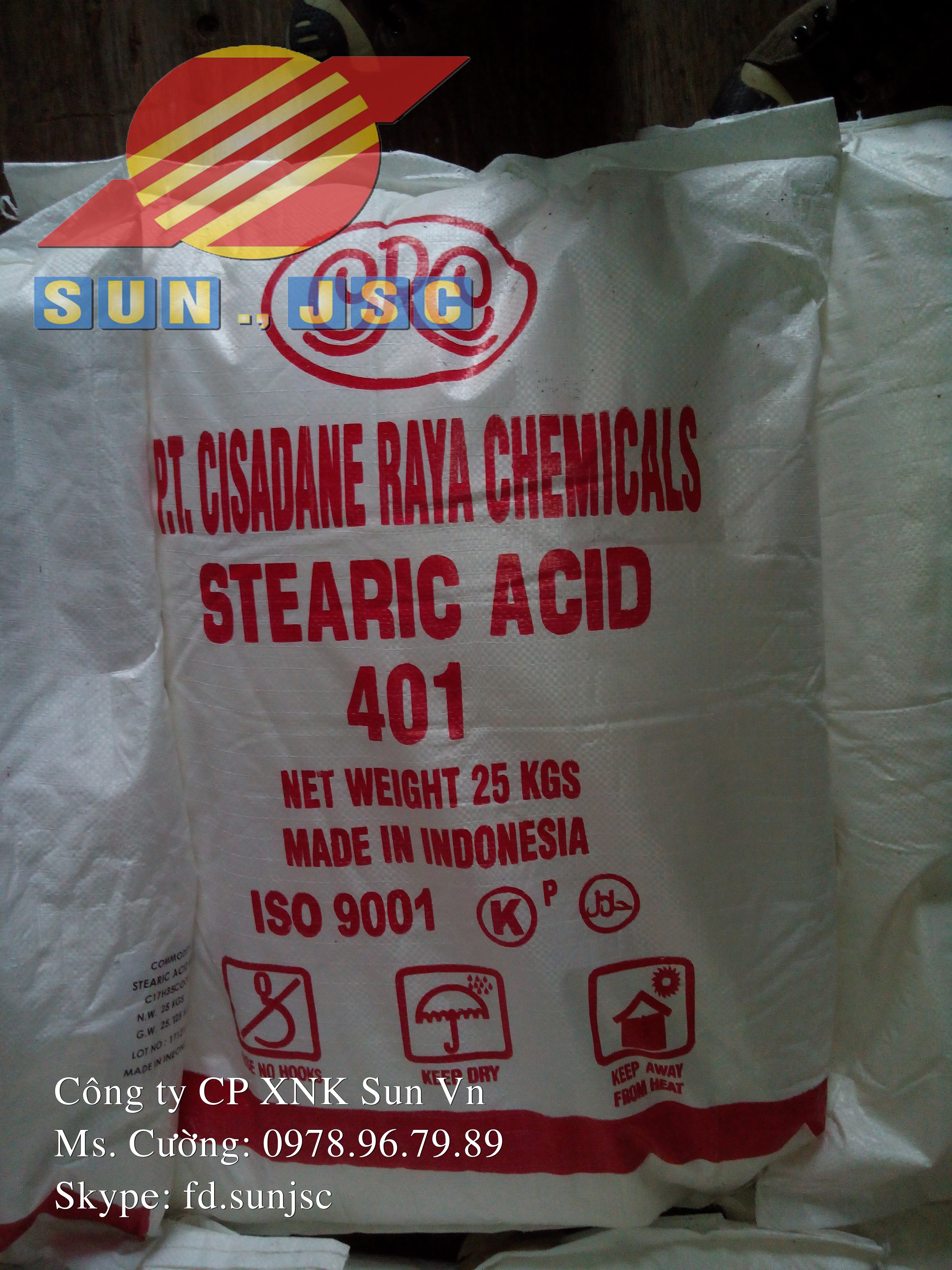 acid stearic - Công Ty TNHH XNK Vật Liệu Sun